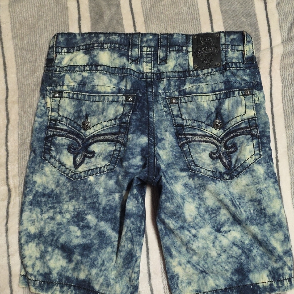 Rock Revival Blue Tie-Dye Jean Shorts